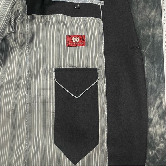 Caravelli Fusion Men’s Elegant Charcoal Blazer with matching Vest Size 50L - Picture 9 of 12